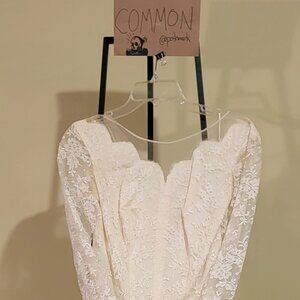 Vintage 1950's Lace Wedding Dress Womans